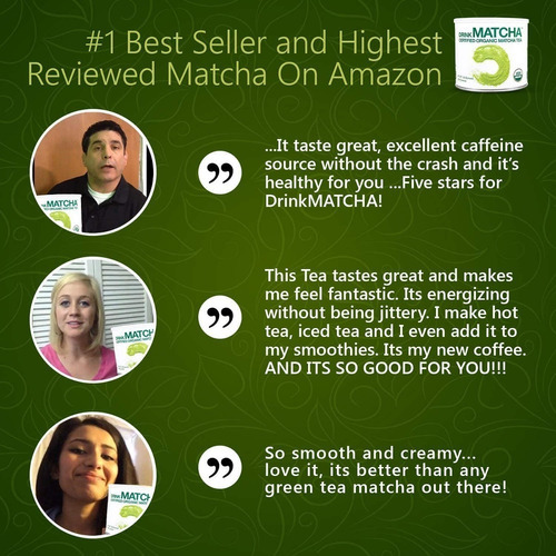 Té Verde Matcha Orgánico 454g Certificado En Polvo Organico