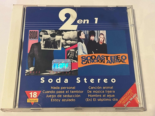 Cd Soda Stereo / 2 En 1 Nada Personal - Canción Animal