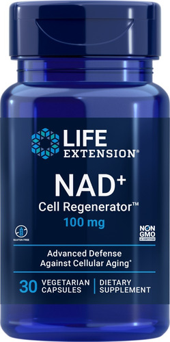 Life Extension, Nad+ 100mg, 30 Cápsulas, Regenerador Celular