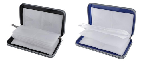 2pcs / Set 80 Plástico Cd Monedero Carpeta De Dvd Soporte