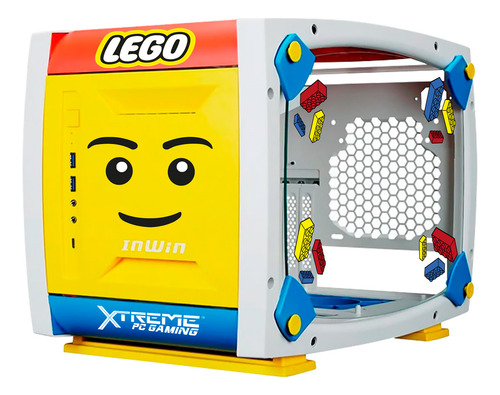 Gabinete Gamer Xtreme Pc Gaming Lego Edition Cxtleexwt Mini Itx Fan 3x120mm Usb-c Cristal Templado Rgb Blanco