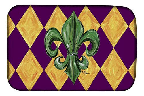 Caroline's Treasures 8133ddm Mardi Gras Fleur De Lis Purple