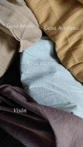 Imagen 8 de 8 de Mantel Redondo Lienzo Crudo Washed 1.50. Tipo Tussor