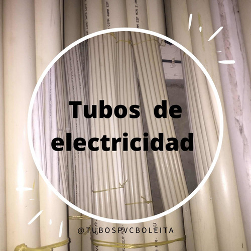 Tubo Pvc De 1/2 3/4 Electricidad. Oferta