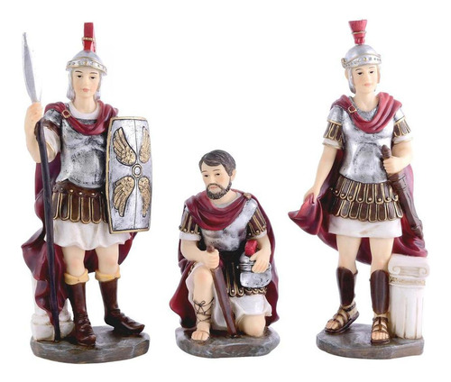 Soldados Romanos 3pz 10pulgadas 25cm Santini