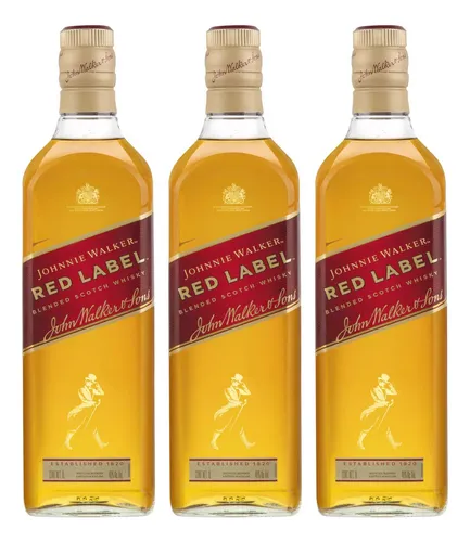 comprar Paquete 3 Botellas Johnnie Walker Red Label 1 Litro
