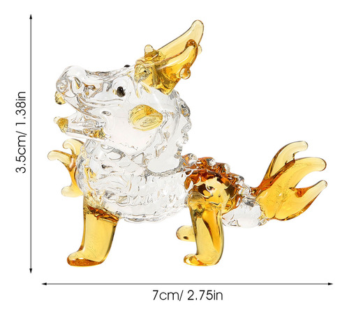 Figura Pequeña De Dragón De Cristal Crystal Year Of The Drag