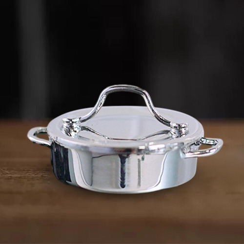 2 Olla De Sopa Para Casa De Muñecas Mini Utensilios De