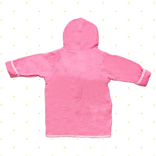 Spasilk 100% Cotton Hooded Terry Bathrobe With Booties  Bab