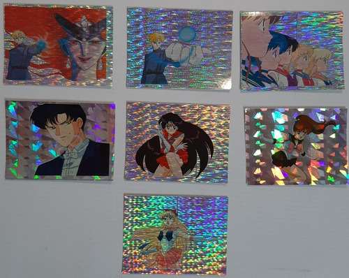 Sailor Moon 1996 Holográficas Originales Set X 7 Ro 209