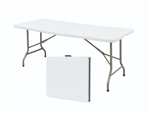 Mesa Portafolio 1.83m Reforzada Blanca Para Fiestas Eventos