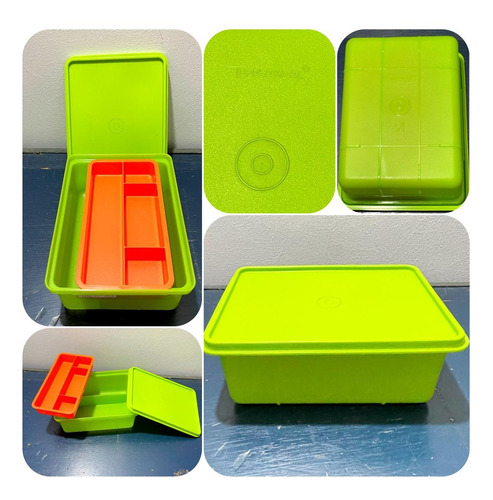 Practi Kit Organizador Tupperware Envase Plástico Verde