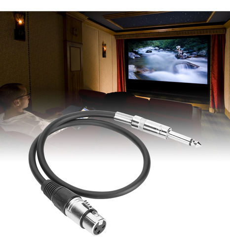 Cable De Audio Xlr Hembra De 6,35 Mm A Interconexión Balance