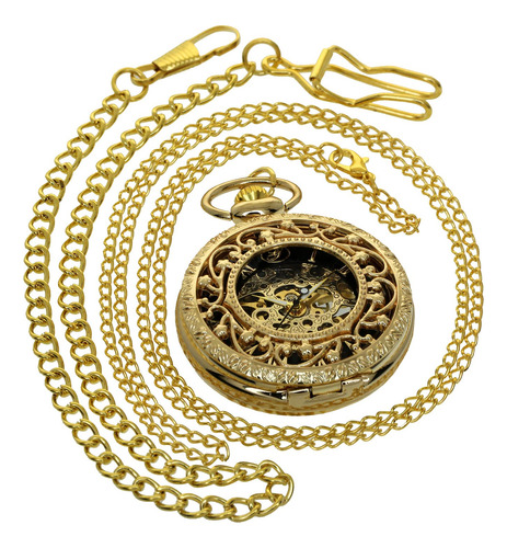 Reloj Vintage Collar Steampunk Esqueleto Mecanico Mecanico R