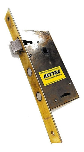 Cerradura Frente Bronce Pulido Acytra 105