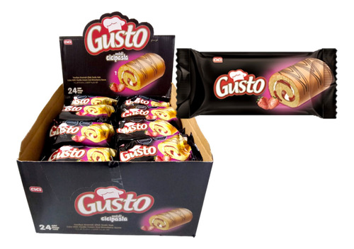 Ponque Gusto Midi Roll Sabor Fresa X24unds