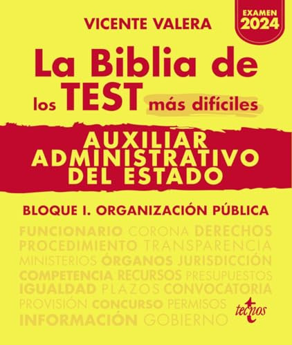 La Biblia De Los Test Mas Dificiles De Auxiliar Administrati