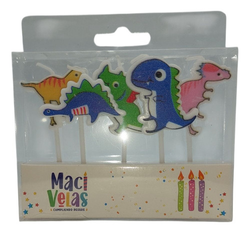Vela Pastel .:: Dinosaurios Dino Party Bebé V1 ::. Blister