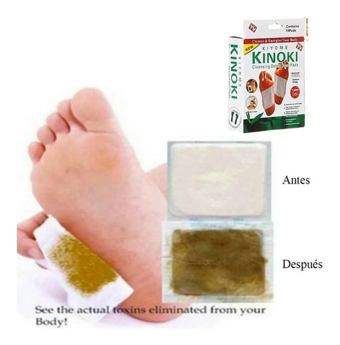 100 Parches Kinoki Desintoxicantes Para Pies Cuerpo
