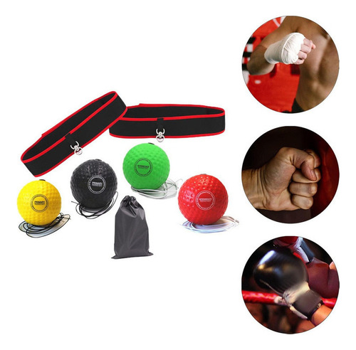 Ejercicio De De Boxeo Con Banda Para La 2 Diadema 4 Pelota D