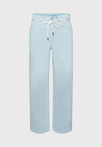 Jeans Dad Fit Con Cordon Mujer Esprit 033ee1b304