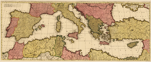 Mapa Imperio Romano Papel Fotografico #04 - 120 X 50 Cm