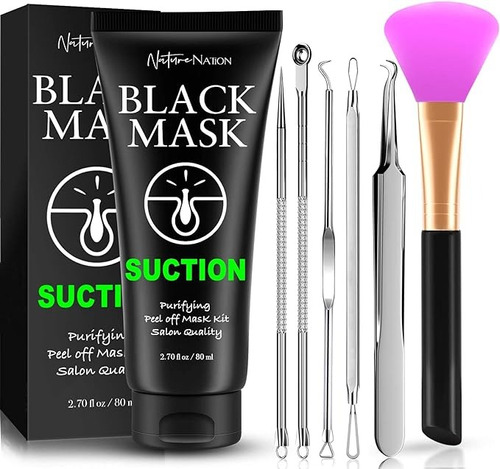 Nature Nation Black Mask Suction Con Extractores 80 Ml