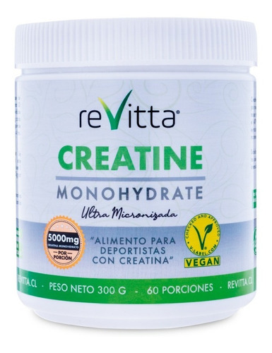 Creatina Monohidrato Ultramicronizada 300g Revitta Wellness