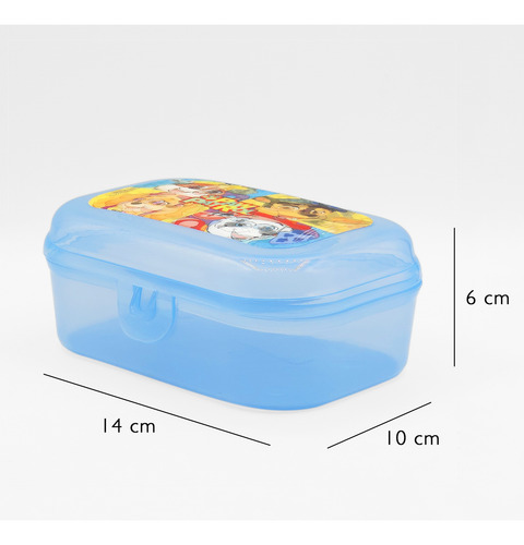 Recipiente Infantil Topper Para Comida Personajes Animados