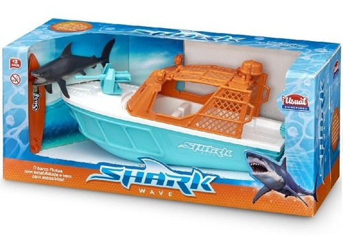 Brinquedo Barco Shark Wave Tubarão Usual Para Piscina