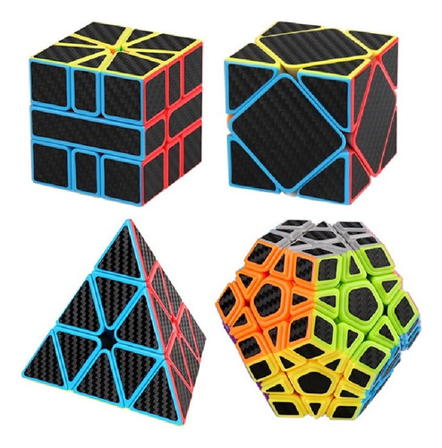 Set De Cubos Mágicos Moyu  Square-1, Skewb, Megamix Y Pyrami