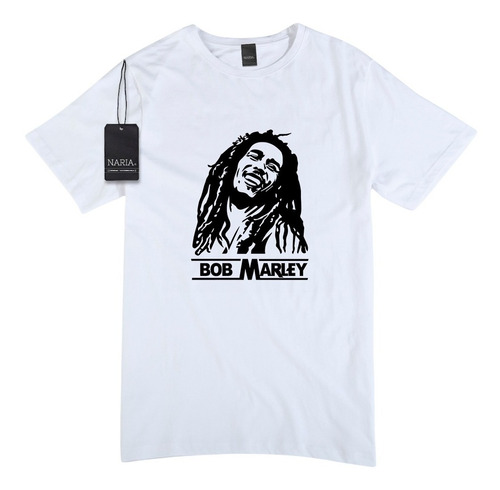 Remera Hombre Bob Marley Dibujo Art Logo - Mubm2