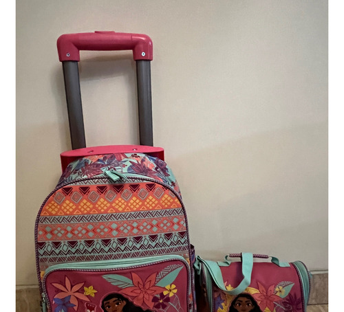 Moana PĂșa Set Mochila Con Ruedas Y Lonchera Disney Store
