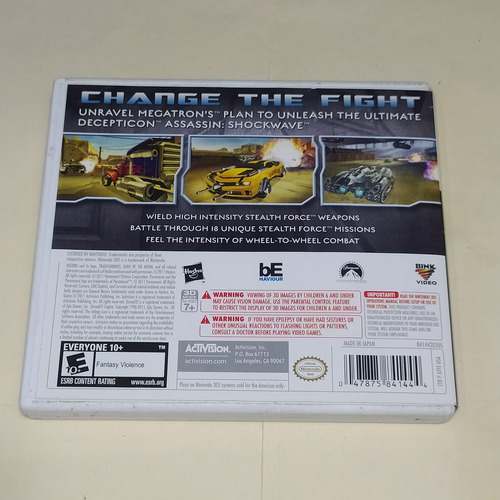 Transformers Dark Of The Moon 3ds - Longaniza Games (Usado)