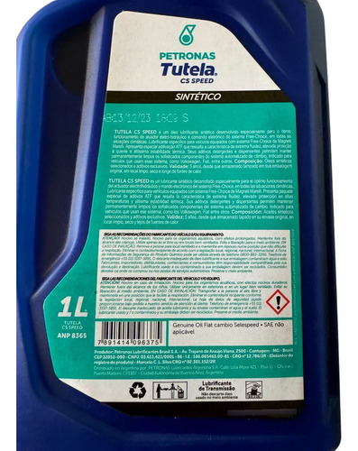 Óleo Hidráulico Dual-logic Emotion Petronas Tutela Cs Speed
