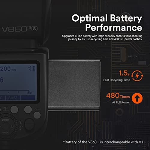 Kit Flash Godox V860iii-s Para Cámaras Sony Dslr -negro