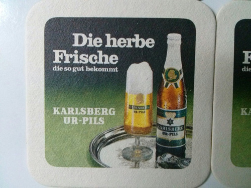 4 Posavasos Carton De Cerveza Karlsberg Die Herbe