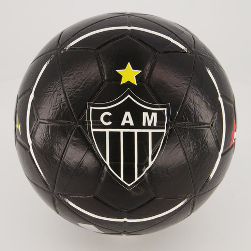 Bola Atlético Mineiro Logo Campo Preta Cor Preto