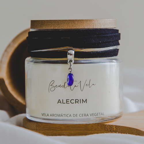 Imagem 1 de 4 de Kit 3 Velas Aromáticas Alecrim, Maçã E Canela, Baunilha