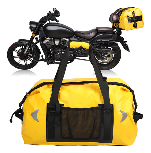 Bolsa Asiento Trasero Para Motocicleta Alforja Motor 65 L 3