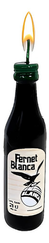 Vela En Fomra De Botella De Fernet 13cm X1u - Cotillón Waf