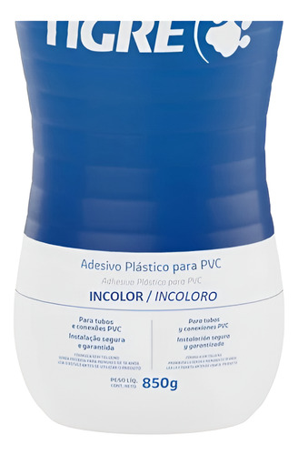 Kit Com 2 Unidades Cola Adesivo Pvc Tigre Frasco 850 Gramas