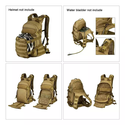 HUNTVP Mochila táctica 25L Mochila táctica de asalto paquete militar WR