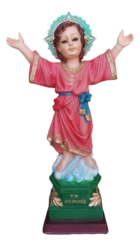 Figura Del Niño Divino Jesús De 30cm Escultura Religiosa