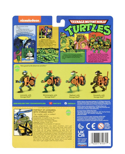 Figura de acción Tmnt Teenage Mutant Ninja Turtles Leonardo