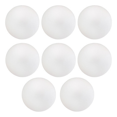 Kit 08 Assentos Redondo Banqueta Cadeira Corino Branco 35 Cm