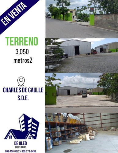 Extenso Terreno En La Charles De Gaulle - Santo Domingo Este