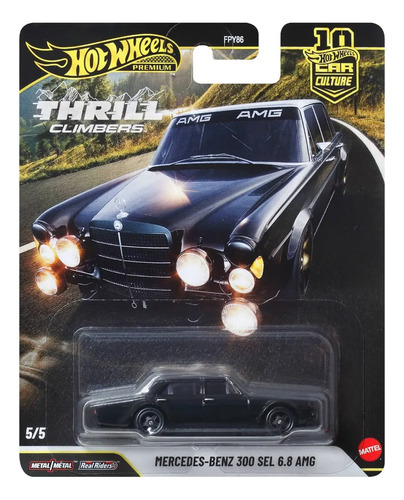 Miniatura Mercedes-benz 300 Sel 6.8 Amg Preto Hot Wheels