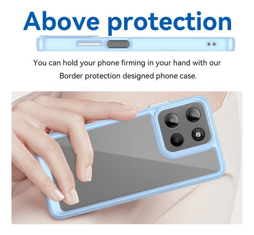 Compatible Funda De Acrílico Y Tpu For Motorola Moto E15 For Motorola