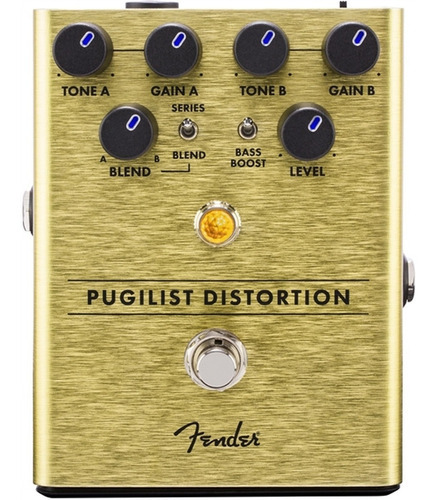 Pedal Fender Pugilist Distortion Color Dorado